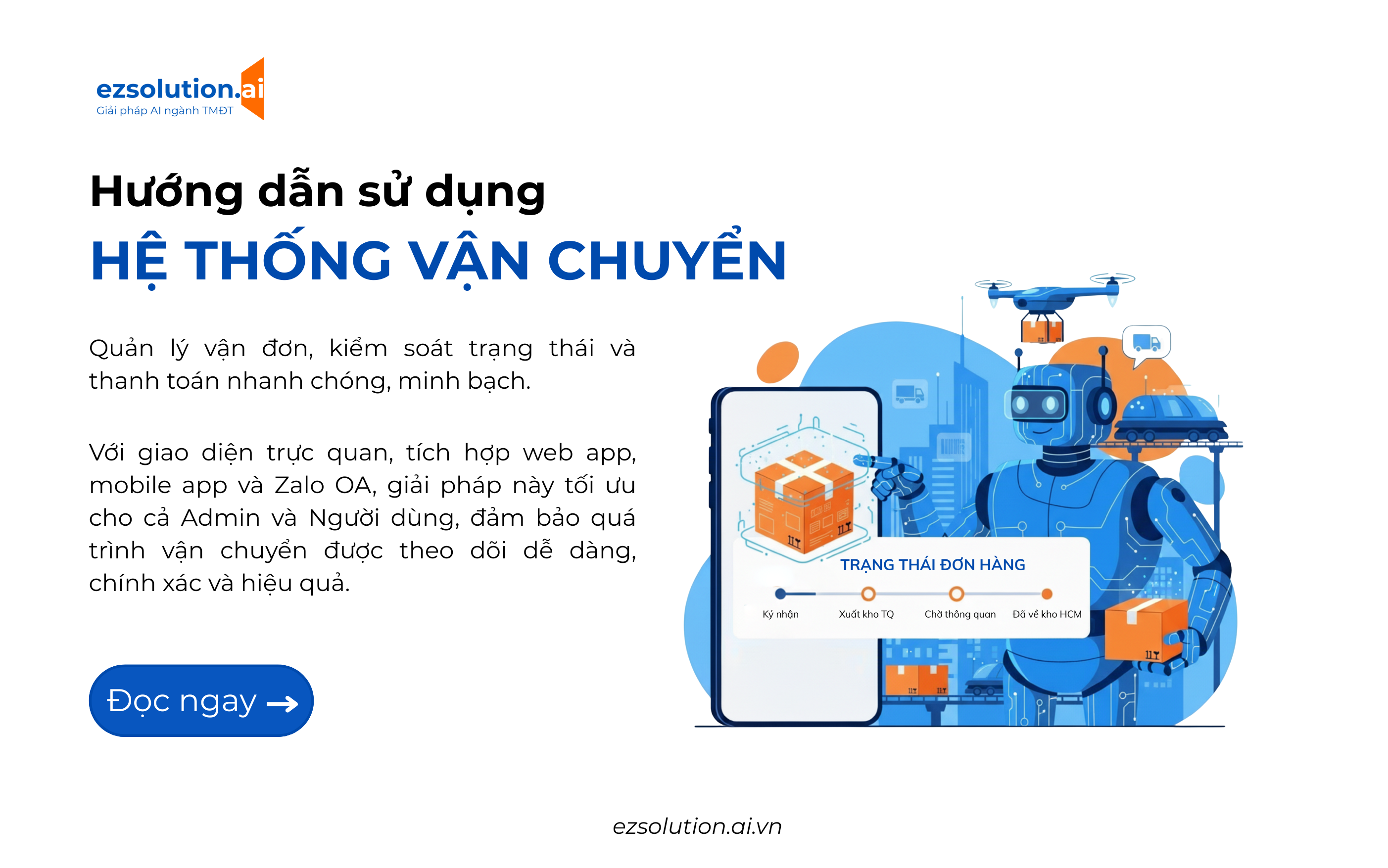 Hướng dẫn sử dụng hệ thống vận chuyển